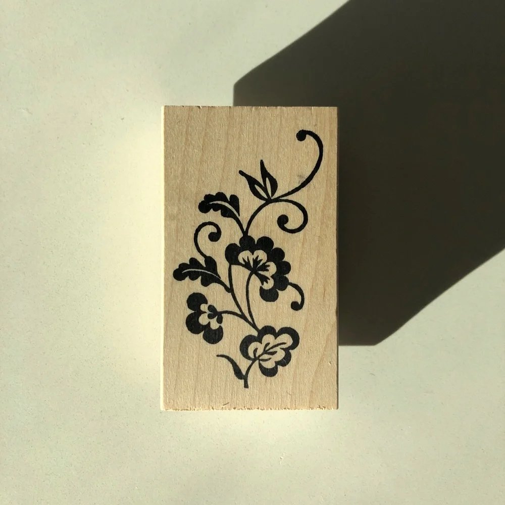 Paper Source Floral & Baroque Vintage Rubber Stamp Set